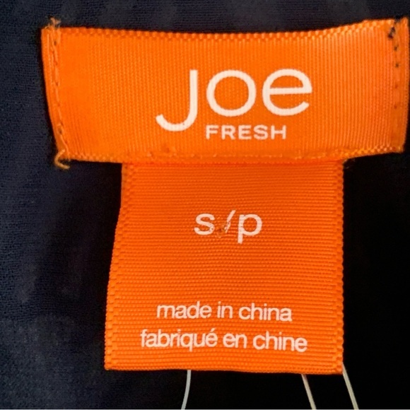 Joe Fresh Navy Burnout Blouse - Picture 4 of 5